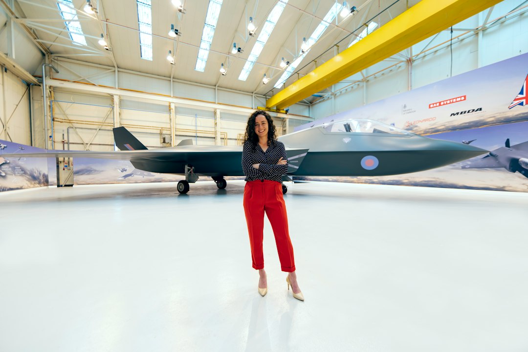 Aerospace professional in an aircraft hangar representing aviation maintenance careers in Canada